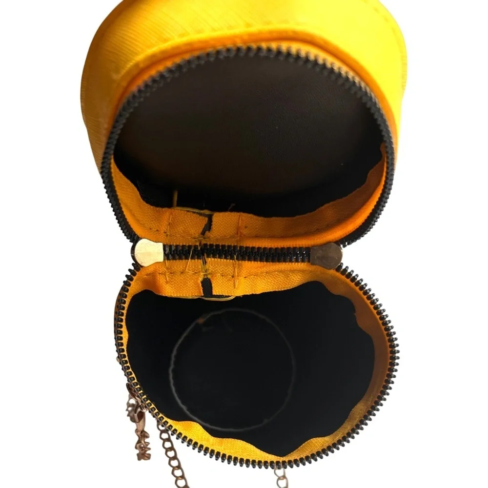 Popcorn Small Bucket Crossbody Bag​ with Chain